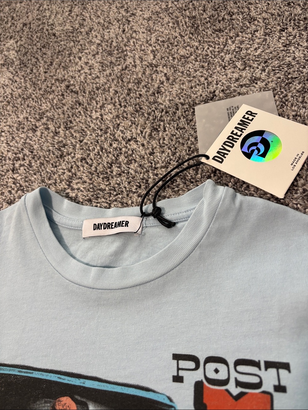 NWT Post Malone Daydreamer Post & Truck Light Blue Vintage Tee M - Picture 4 of 7